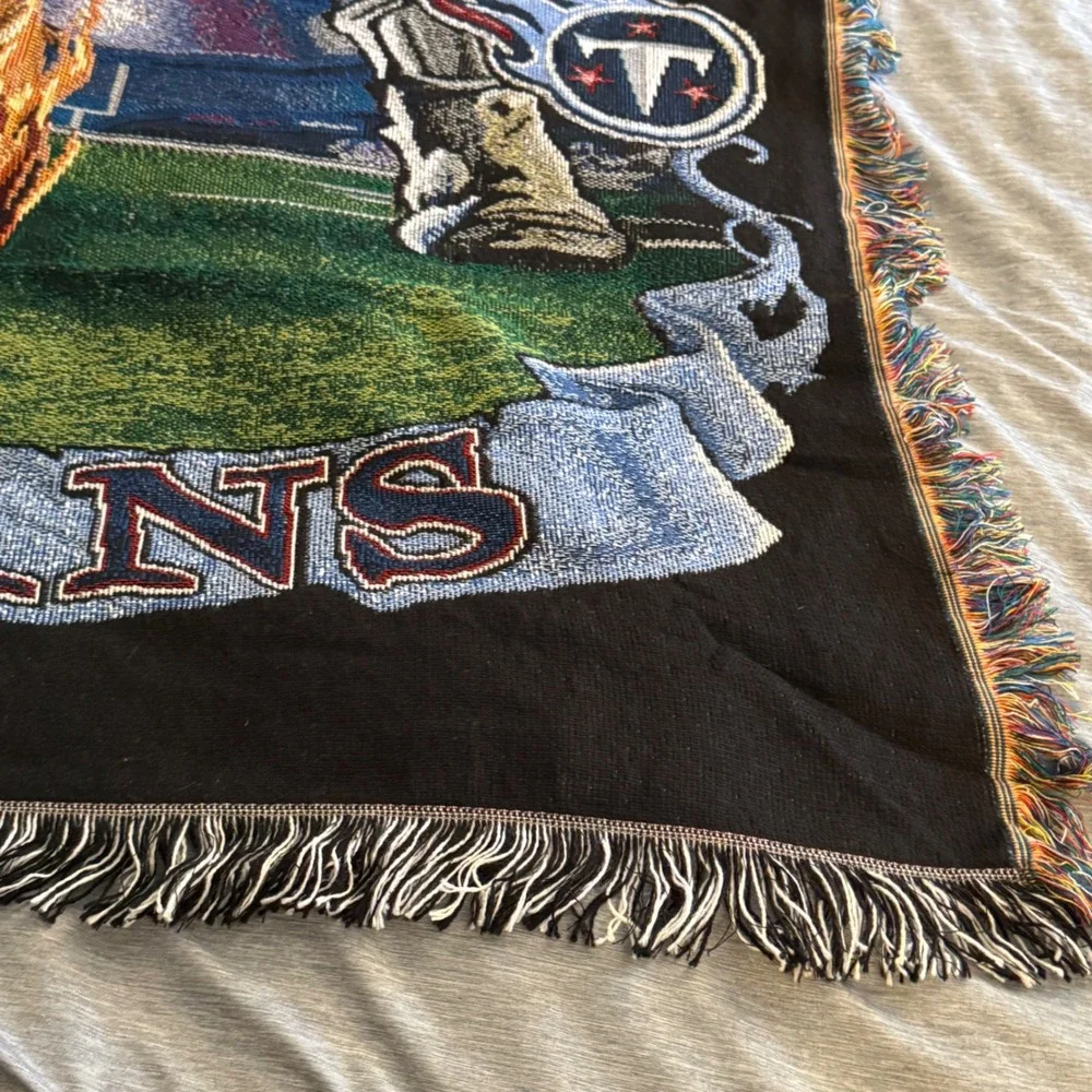 Tennessee Titans NFL Woven Tapestry Throw Blanket Northwest Co 47x60 Made in USA
